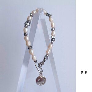 New mens original design freshwater pearl with hematite stainless steel bracelet